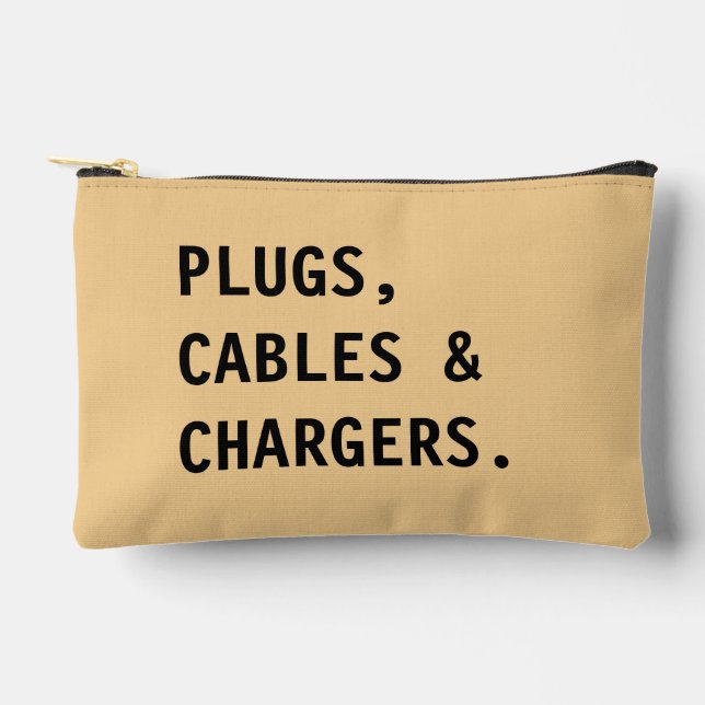 Charger & Cable Organiser,Home Office Travel Pouch (Front)