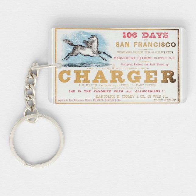 Charger clipper sailing ships 1861 key ring (Creator Uploaded)