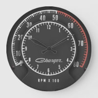 Charger Tic-Toc-Tach Clock