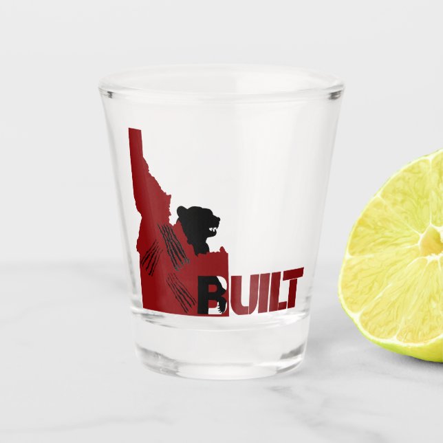 Charging Bear Shot Glass (Front)