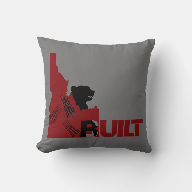 Charging Bear Throw Pillow (Front)