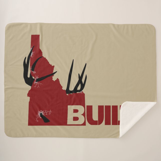 Charging Buck Sherpa Blanket (Front (Horizontal))