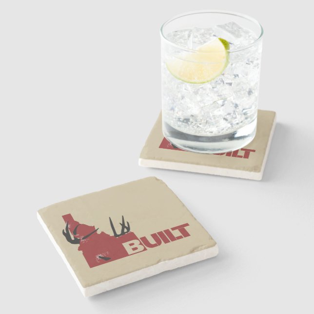 Charging Buck Stone Coaster (Side)