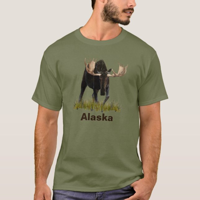 Charging Bull Moose T-Shirt (Front)