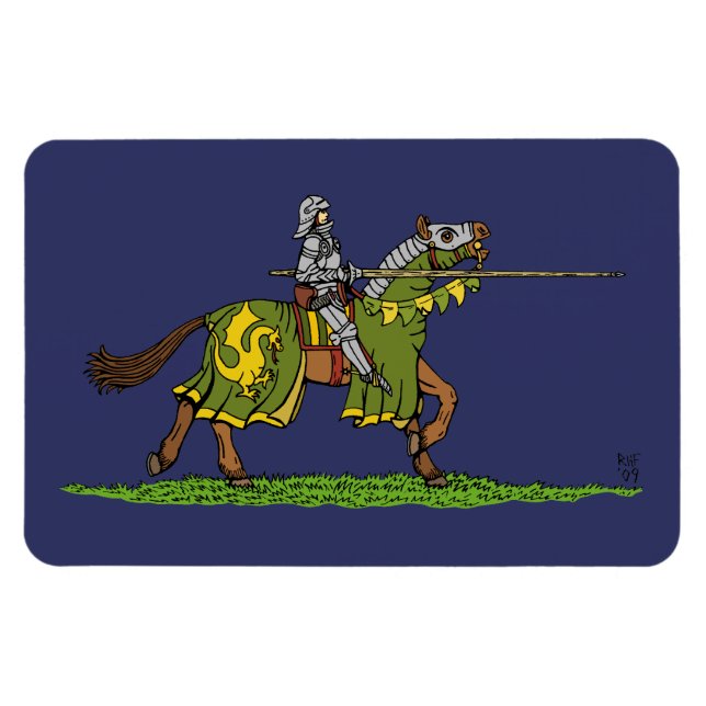Charging Knight Magnet (Horizontal)