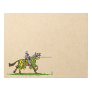 Charging Knight Notepad