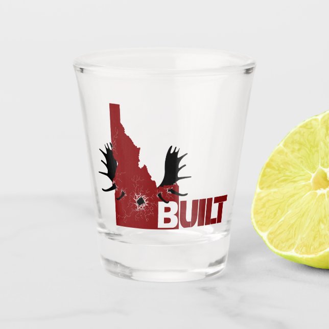 Charging Moose Shot Glass (Front)