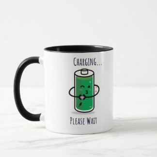 Charging... Please Wait – Funny Coffee Mug morning