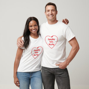 Charging Point Missing Heart Design T-Shirt