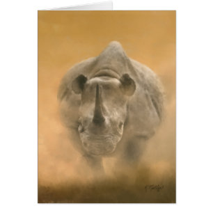 Charging Rhino – Pastels