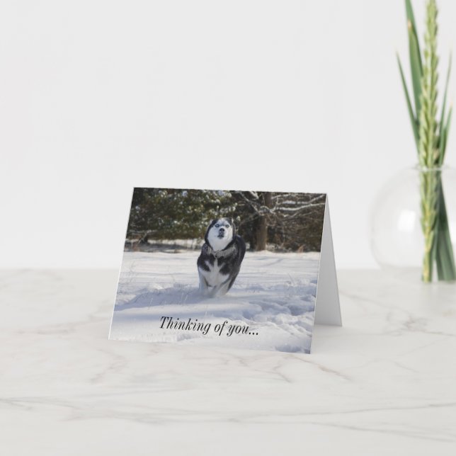 Charging Through Thinking Of You Card (Front)