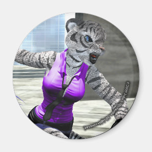 Charging Tigress Magnet