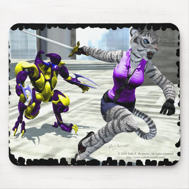 Charging Tigress Mousepad (Front)