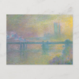 Charing Cross Bridge London Claude Monet Postcard