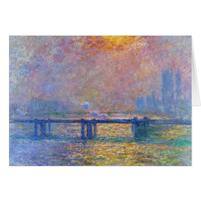 Charing Cross Bridge, The Thames,  Claude Monet (Front Horizontal)