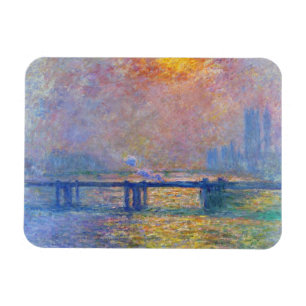 Charing Cross Bridge, The Thames, Claude Monet Magnet