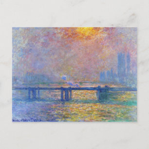 Charing Cross Bridge, The Thames, Claude Monet Postcard