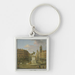 Charing Cross, with the Statue of King Charles I a Key Ring