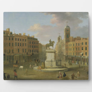 Charing Cross, with the Statue of King Charles I a Plaque