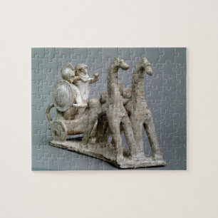 Chariot and horses, from the Tomb of Princess Nefe Jigsaw Puzzle