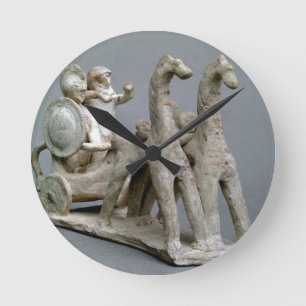 Chariot and horses, from the Tomb of Princess Nefe Round Clock