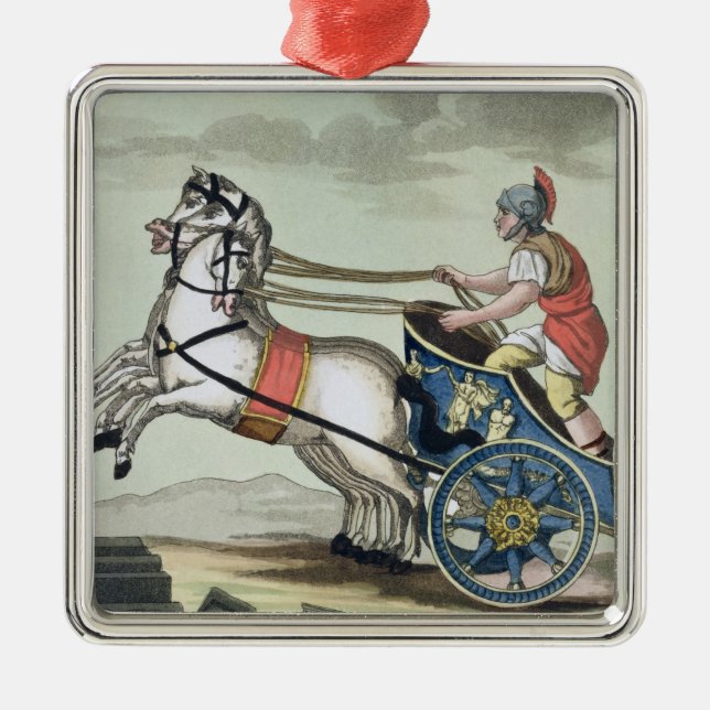 Charioteer, from 'L'Antica Roma', 1825 (colour lit Metal Ornament (Front)
