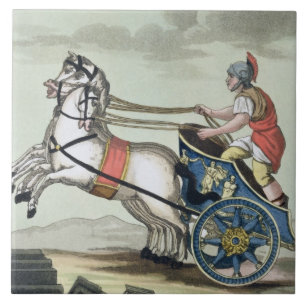 Charioteer, from 'L'Antica Roma', 1825 (colour lit Tile