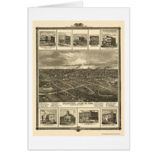Chariton, IA Panoramic Map - 1875