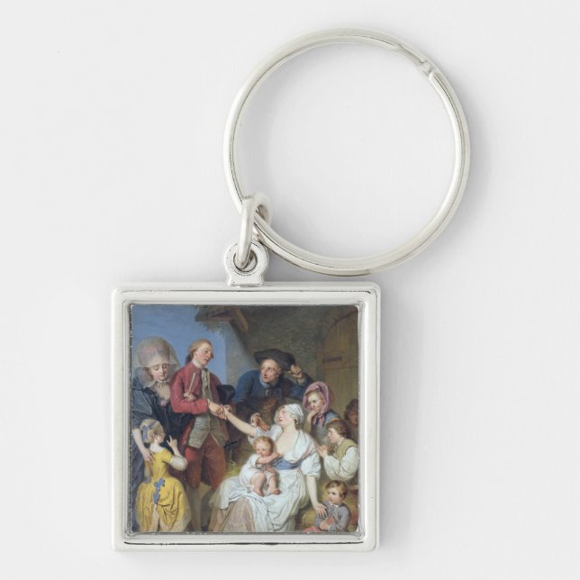 Charity, 1777 key ring (Front)