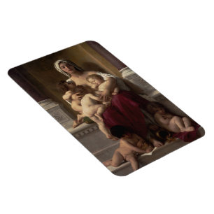 Charity by William Adolphe Bouguereau Magnet