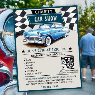 Charity Car Show Flyer