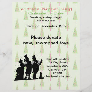 Charity Christmas Annual Christmas Toy Drive Flyer