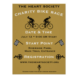 Charity Cycling Event Poster
