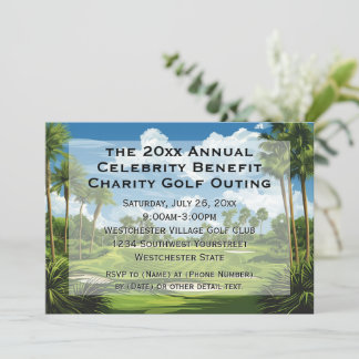 Charity Event Corporate Golf Tournament Company Invitation