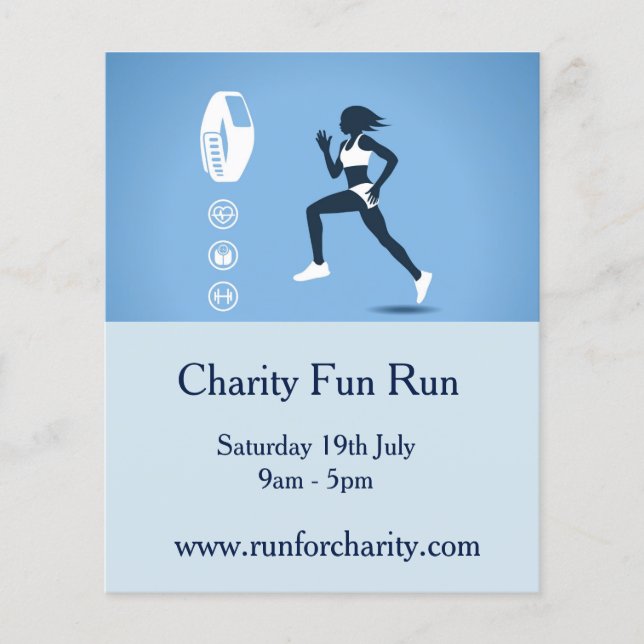 Charity fun run marathon flyer (Front)