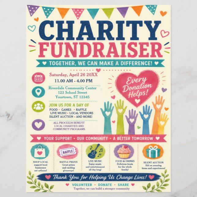 Charity Fundraiser Flyer (Front)