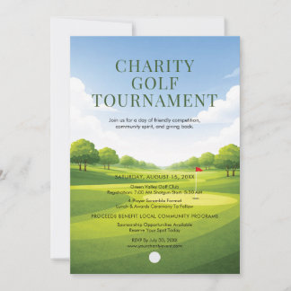 Charity Golf Tournament Invitation