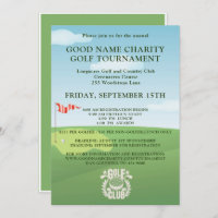 Charity Golf Tournament Logo QR Code