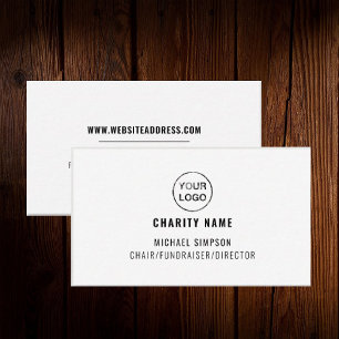 Charity Organization Logo, Organizer Business Card