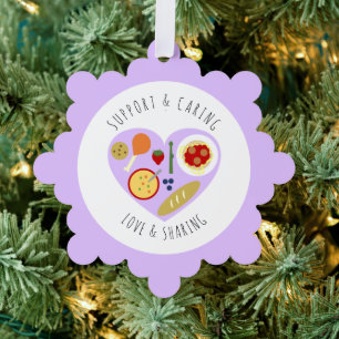 Charity Organization School Volunteer Tree Decoration Card