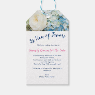 Charity Wedding Favour Tag