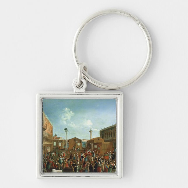 Charlatans in the Piazzetta San Marco, Venice Key Ring (Front)