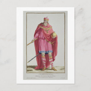 Charlemagne (742-814) from 'Receuil des Estampes, Postcard