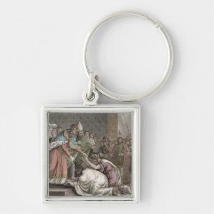 Charlemagne (742-814) Receives the Ambassadors fro Key Ring