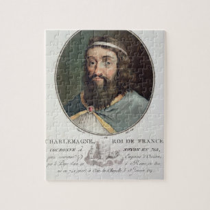 Charlemagne (747-814), King of France, engraved by Jigsaw Puzzle