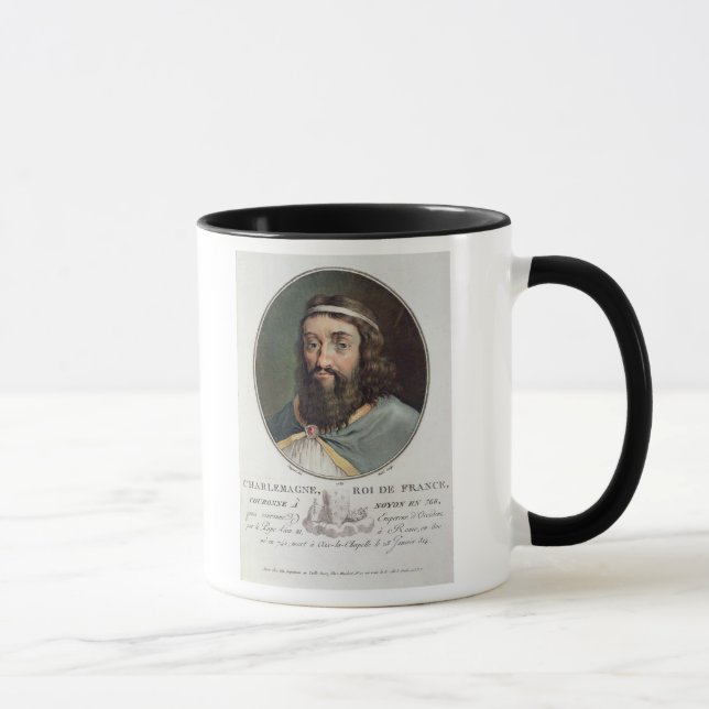 Charlemagne (747-814), King of France, engraved by Mug (Right)