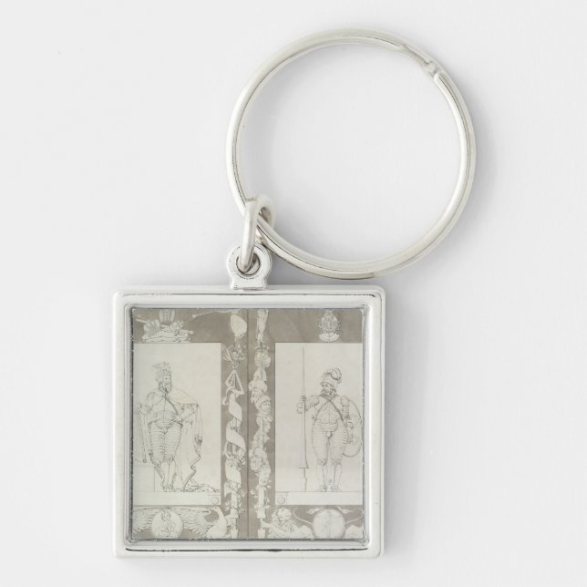 Charlemagne  and Heymon, 1804-5 Key Ring (Front)