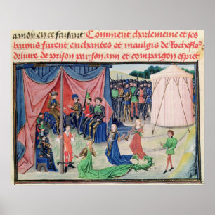 Charlemagne and his barons being enchanted poster
