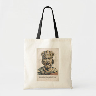 Charlemagne Quote Franks Illustration Vintage Tote Bag