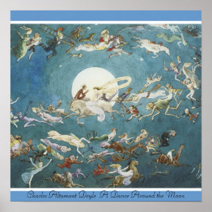 Charles Altamont Doyle  A Dance Around the Moon Poster